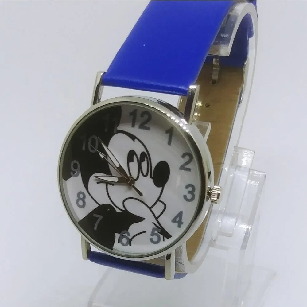 Mickey Cartoon Face Watch Blue Band w Gi…